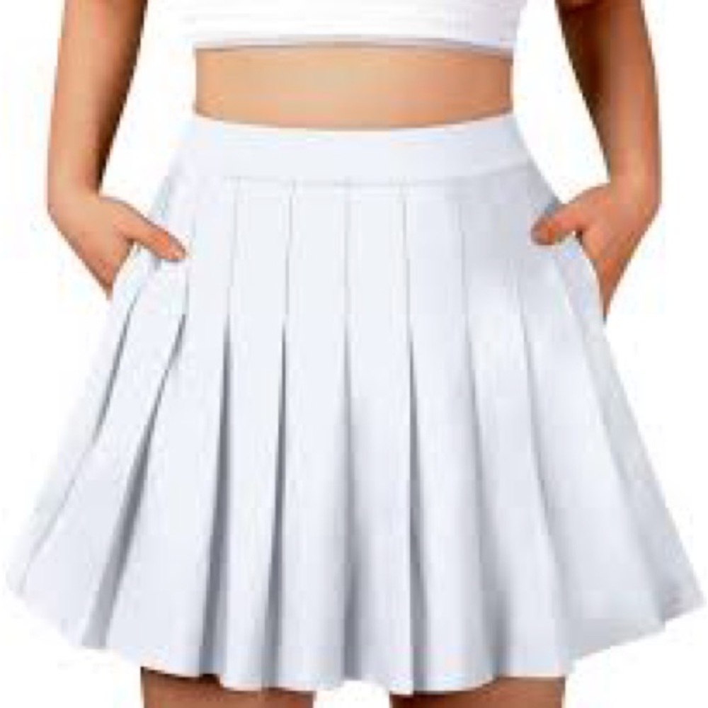 Chic White Skater Skirt